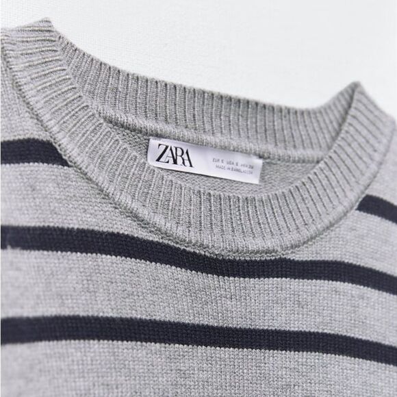 Zara Striped Knit Sweater New - Picture 5 of 11